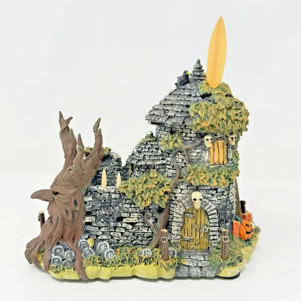 Hawthorne Village Universal Monsters Wolf Man's Lair Original Box COA Halloween